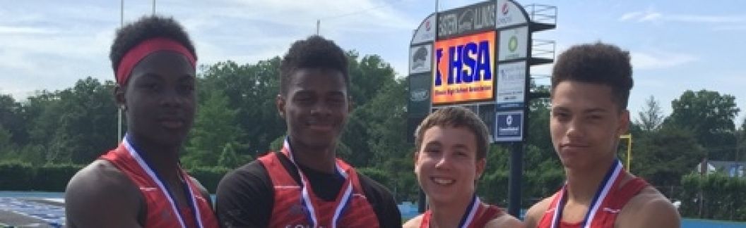 IHSA 2016 4x100 3rd place 